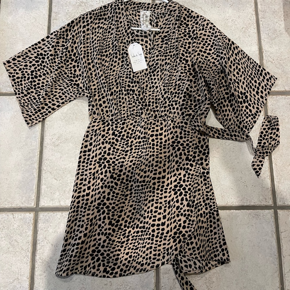 Sadie and Sage mini wrap dress